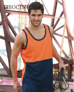 Hi-Vis Cotton Back Singlet
